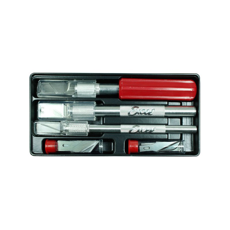 Model knife 3 knives + blades under blister | Scientific-MHD