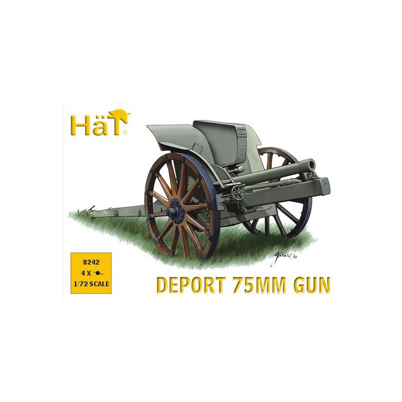 Italian canon figurine 75mm wwi 1/72 | Scientific-MHD