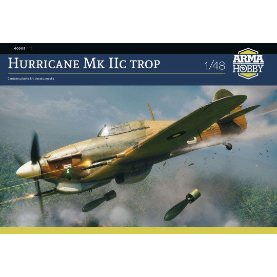 Hurricane Mk IIc Trop plastic model aircraft 1:48 Hurricane Mk IIc Trop...