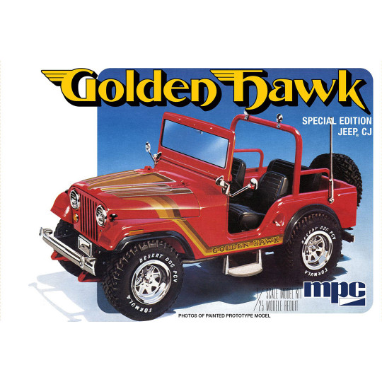 Plastic Model Car Jeep CJ5 Golden Hawk 1:25 Plastic Model Car Jeep CJ5...