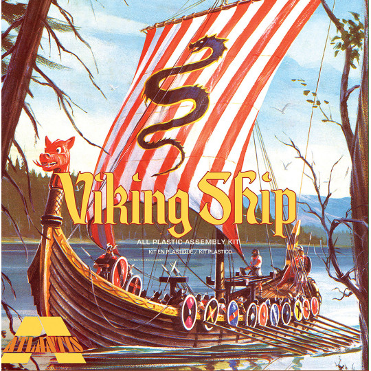Plastic model ship Viking ship with Oarsmen and crew 1:60 Plastic model ship Viking...