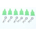 Radio -controlled car accessories 6 clips at ENLEV. fast green | Scientific-MHD