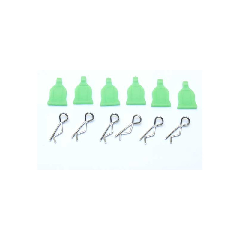 Radio -controlled car accessories 6 clips at ENLEV. fast green | Scientific-MHD