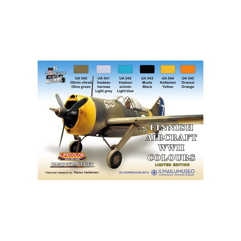 Acrylic painting set Finnish aircraft wwii | Scientific-MHD