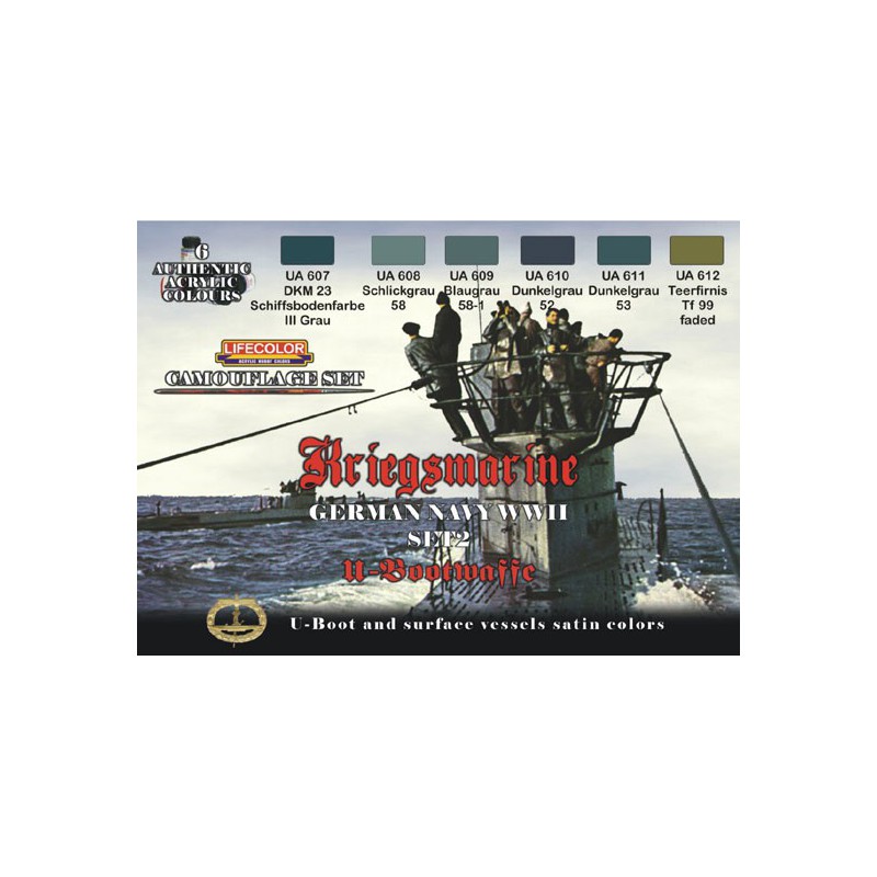 Acrylic paint set camoufage kriegsmarine 2 | Scientific-MHD
