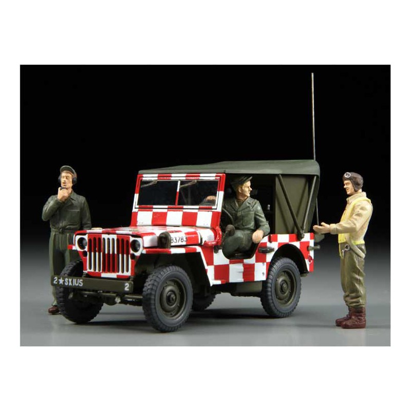 Plastic car model Follow me Jeep Willys Mb 1/48 | Scientific-MHD