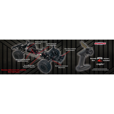Draft car -controlled car interceptor black XL 1/10 | Scientific-MHD