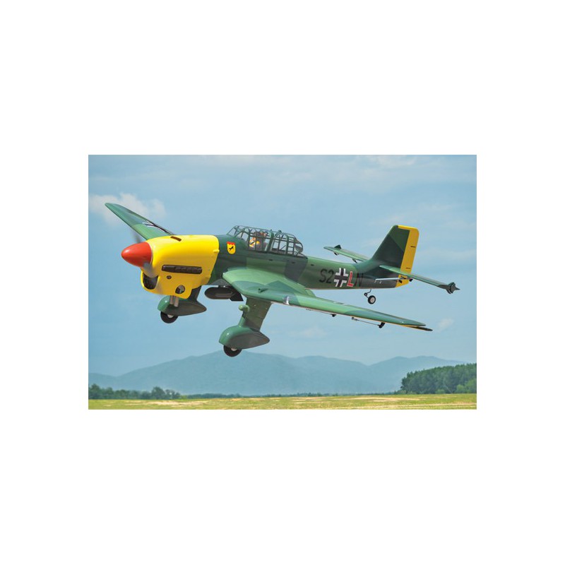 Radio -controlled thermal aircraft Ju87b Stuka 60cc ARF | Scientific-MHD