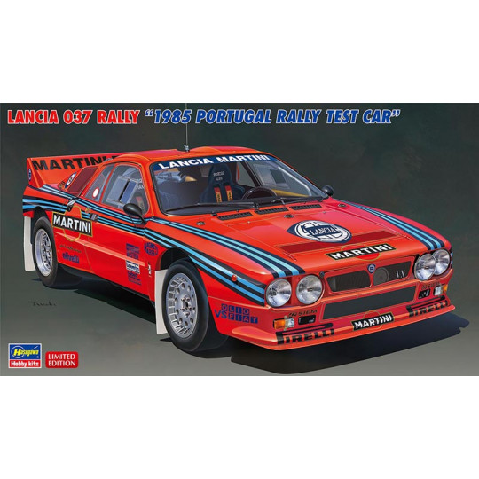 Plastic model of Lancia 037 Rally '1985 Portugal Rally test car' 1:24 Plastic model of Lancia 037...
