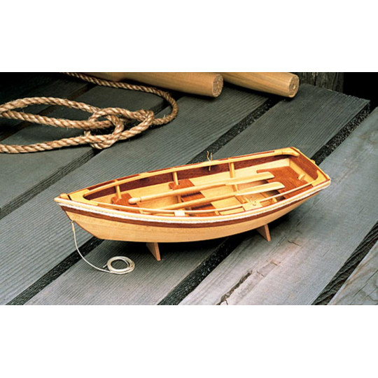 Static canoe boat Dinghy 1:12