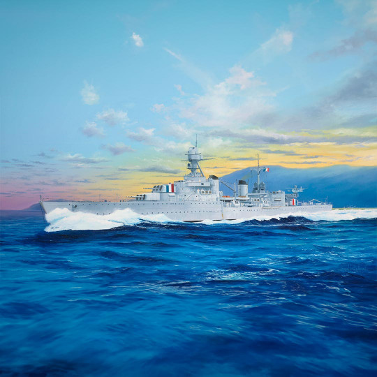 Plastic model ship French...