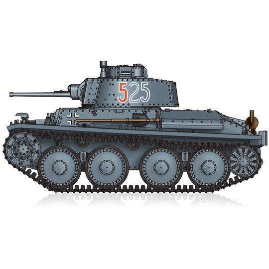 Plastic tank model PzKpfw 38(t) Ausf. E/F 1:72 Plastic tank model PzKpfw...
