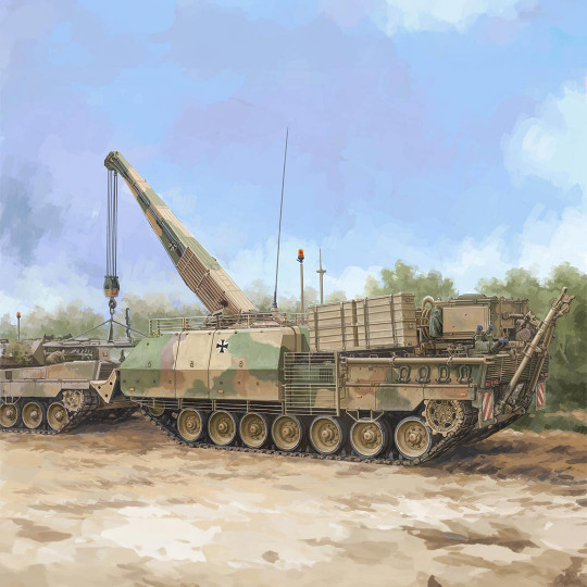 Model Tank Bergepanzer...