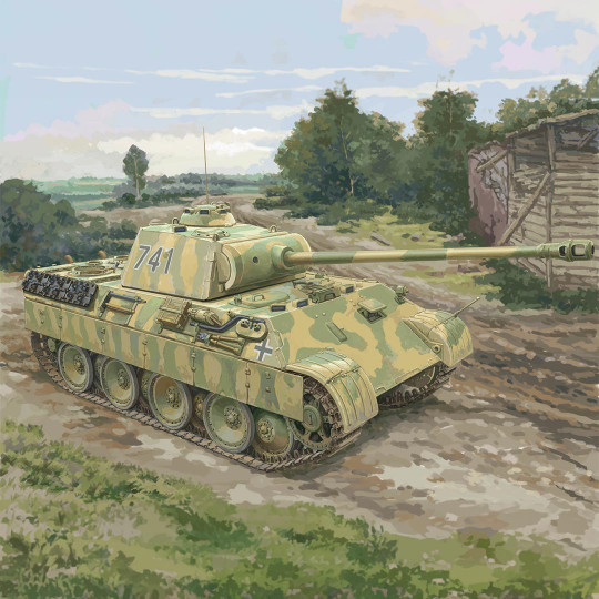 Plastic Model Tank Sd.Kfz.171 PzKfw Ausf A 1:48 Plastic Model Tank...