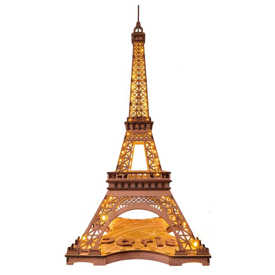 Easy 3d mechanical jigsaw The Eiffel Tower in lights Easy 3d mechanical jigsaw...
