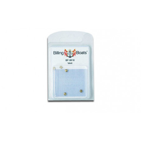 Brass aerator filler in 3x4mm brass (10pcs) | Scientific-MHD