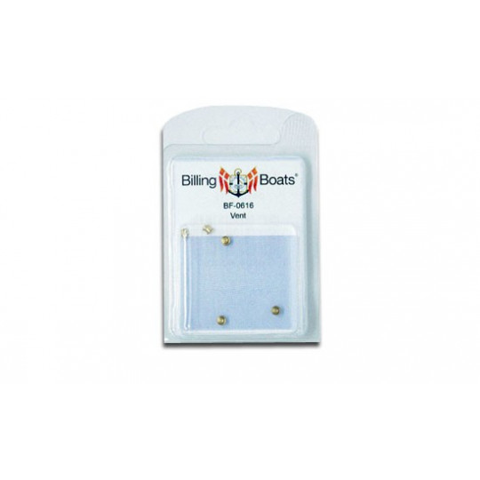 Brass aerator filler in 3x4mm brass (10pcs) | Scientific-MHD