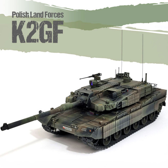 Plastic model tank Polish land forces K2GF 1:35 Plastic model tank Polish...