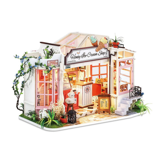 Intermediate 3D mechanical jigsaw puzzle for ice cream store model Intermediate 3D mechanical...
