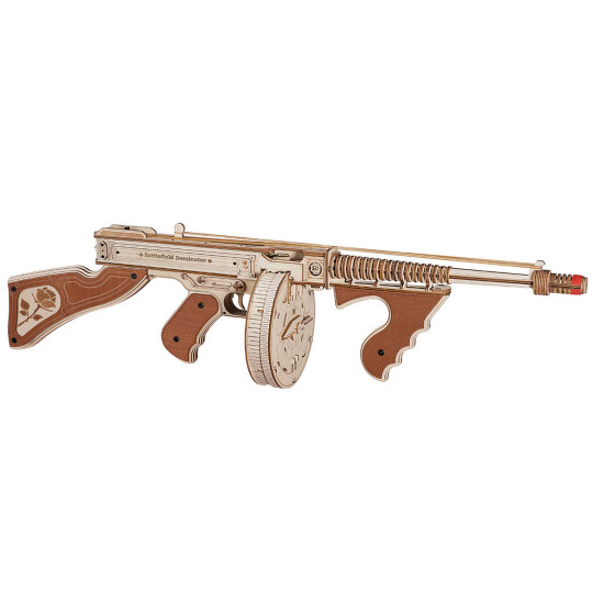 3D mechanical jigsaw pure intermediate model the Thompson submachine gun 3D mechanical jigsaw pure...