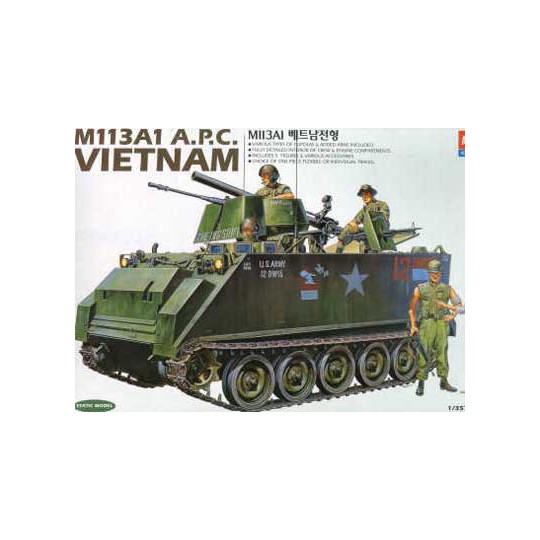 Plastic tank model M-113A1 Vietnam version 1/35 Plastic tank model M-113A1 Vietnam version 1/35 | Scientific-MHD
