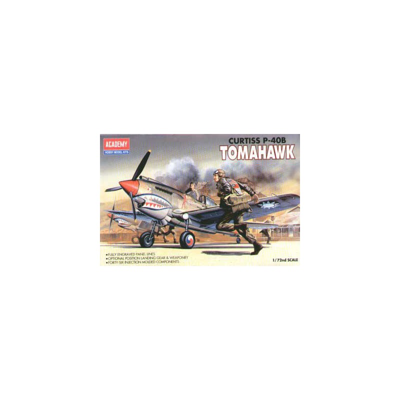 Curtiss plastic model P-40B Tomahawk 1/72 | Scientific-MHD