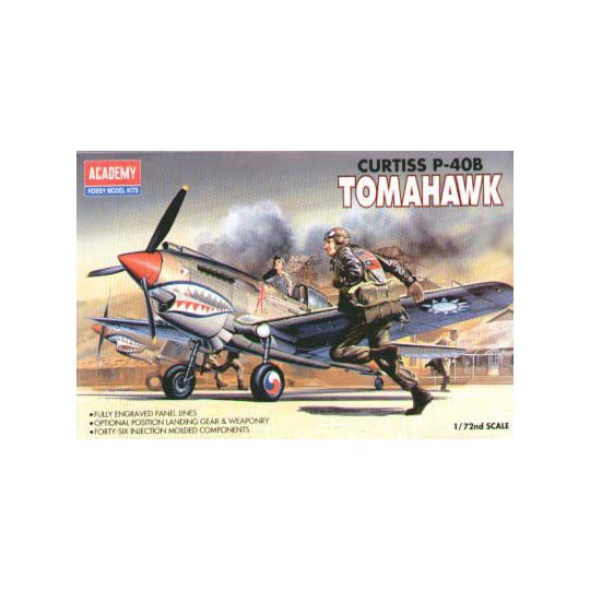 Curtiss plastic model P-40B Tomahawk 1/72 | Scientific-MHD