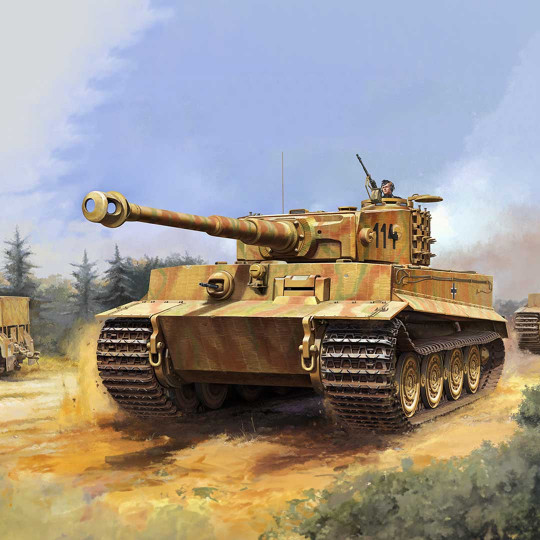 Plastic model tank Pz.Kpfw.VI Ausf.E Sd.Kfz.181 TIGER I latest generation 1:16 Plastic model tank...