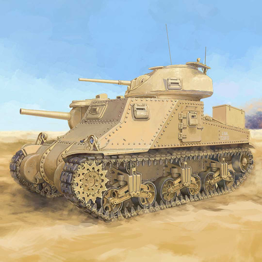 Plastic model of M3 Grant Medium Tank 1:35 Plastic model of M3 Grant...