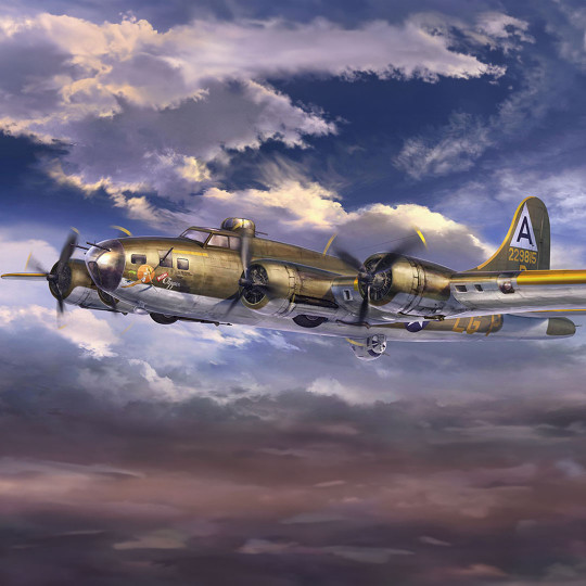 Plastic model aircraft B-17F Flying Fortress "Miami Clipper" 1:72 Plastic model aircraft...
