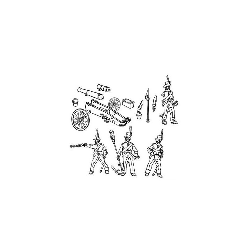 SUEDOISE 1/72 artillery figurine | Scientific-MHD
