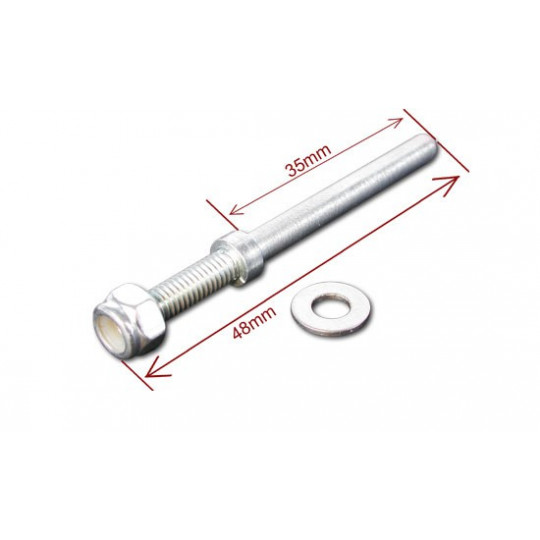 Accessory for radio -controlled airplane 4mm wheel axes for aluminum train (2 pcs) | Scientific-MHD