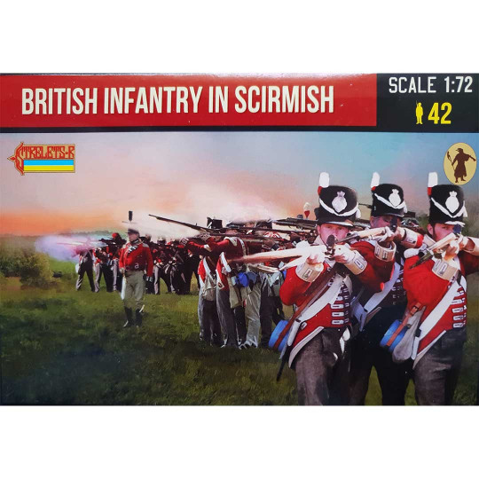Figurine British infantry in scirmish 1:72 Figurine British infantry...