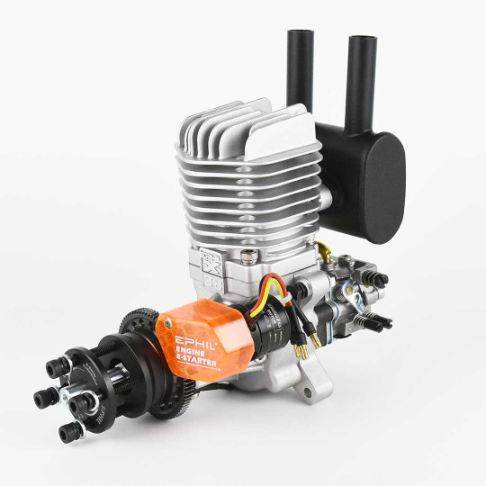 EPHIL 38cc PRO single-cylinder rear-exit petrol aircraft engine with starter motor EPHIL 38cc PRO...
