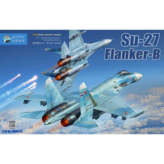 Plastic model aircraft Sukhoi Su-27 Flanker-B 1:48 Plastic model aircraft...