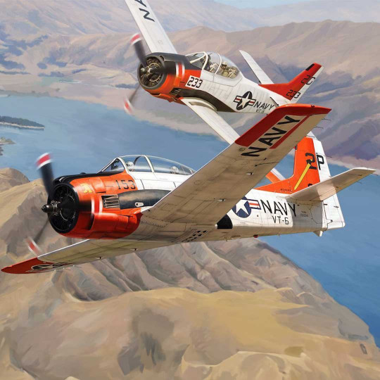 Plastic model aircraft NORTH AMERICAN T-28B/D TROJAN - (FENNEC) ARMEE DE L'AIR 1960 1:32 Plastic model aircraft...