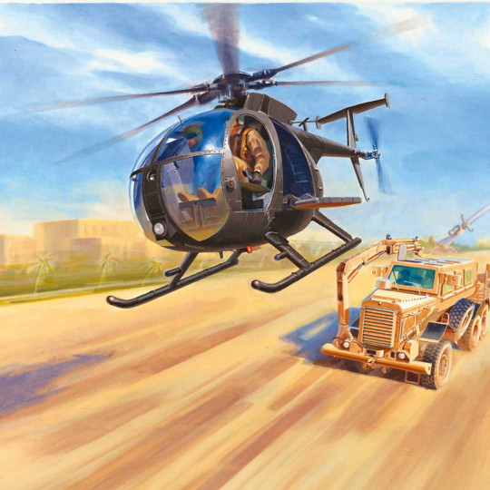 MH-6 Little Bird plastic...