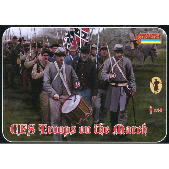 Figurine confederates troops on the march 1:72 Figurine confederates...