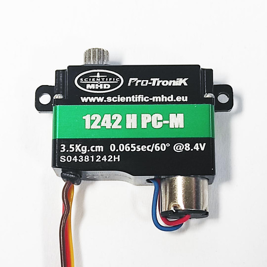 Sub Micro Digital Servo for Radio Control 1242 H PC-M Protronik Sub Micro Digital Servo for...