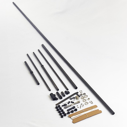 Radio controlled sailboat parts Mast, booms and accessories without sails Focus V3 Radio controlled sailboat...