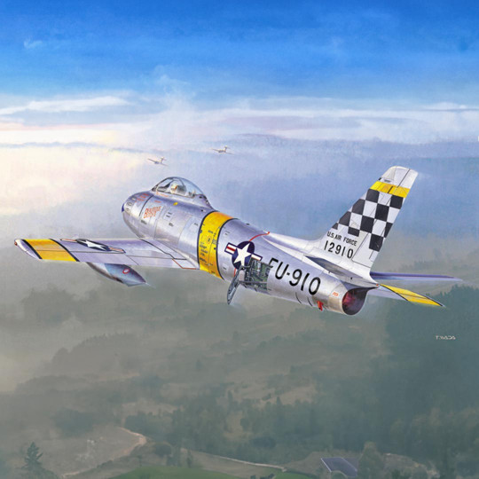 Plastic model of F-86F...