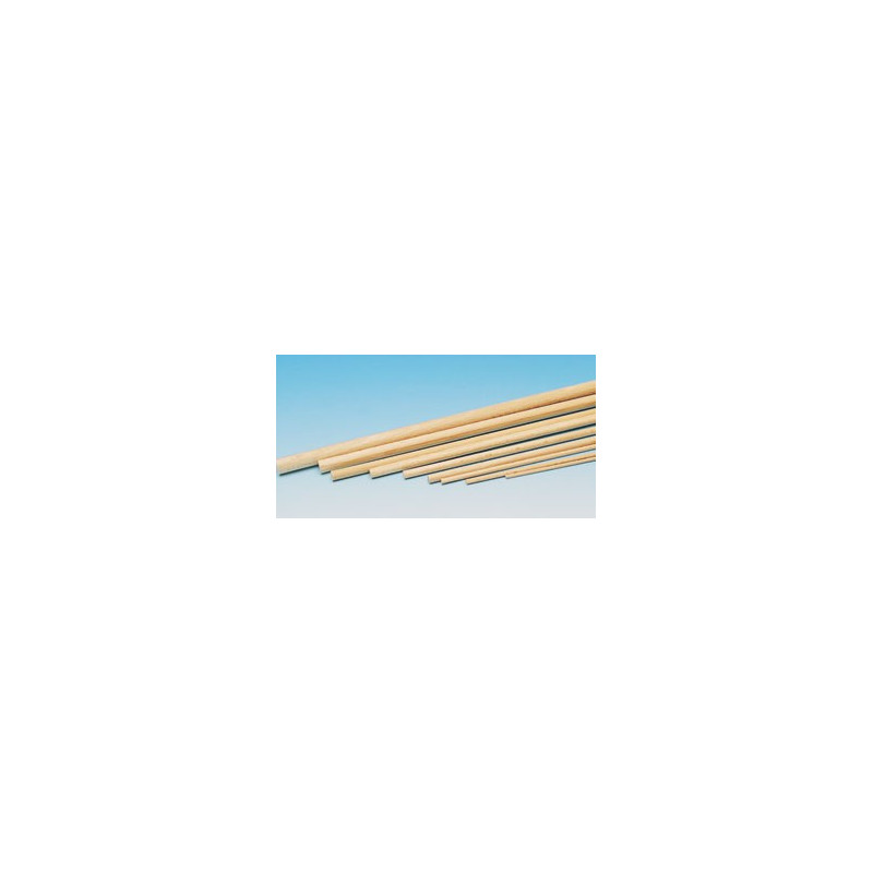 Round wood material Balsa D. 6x1000mm | Scientific-MHD