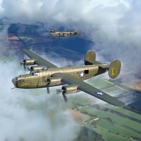 Plastic model aircraft B-24D Liberator 1:48 Plastic model aircraft...