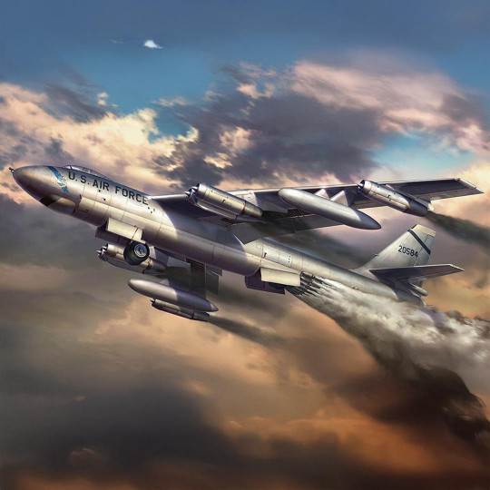 Plastic model of B-47E...