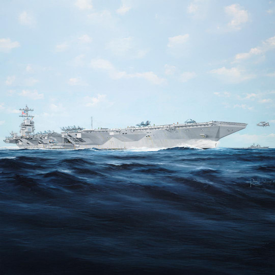 Plastic Model Ship Aircraft Carrier USS Gerald R.Ford CVN-78 1:350 Plastic Model Ship Aircraft...