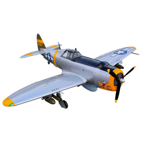 Thermic radio-controlled aircraft P-47 DAN'L BOONE 55-60cc / EP ARF + electric landing gear Thermic radio-controlled...