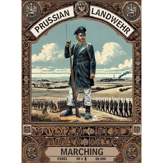 Figure PRUSSIAN LANDWEHR MARCHING 28mm Figure PRUSSIAN LANDWEHR...