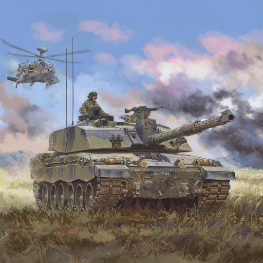 British Challenger II MBT 1:48 plastic tank model British Challenger II MBT...