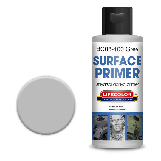 Acrylic grey primer paint...