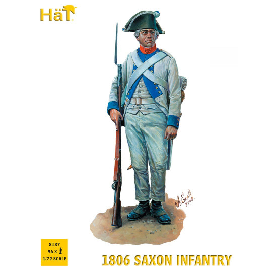 Saxon infantry figurine 1806 1/72 Saxon infantry figurine...